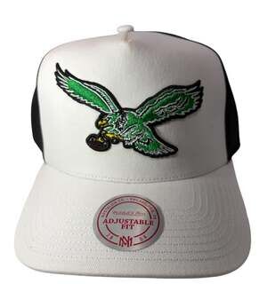 White Philadelphia Eagles Core Trucker Snapback Hat